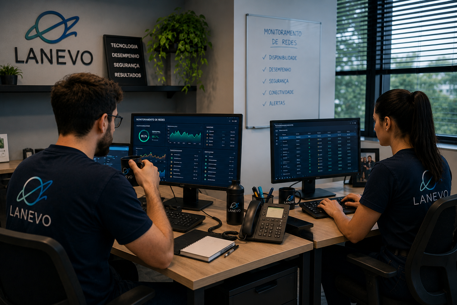 Monitoramento de redes para empresas com prevenção, disponibilidade e alta performance.