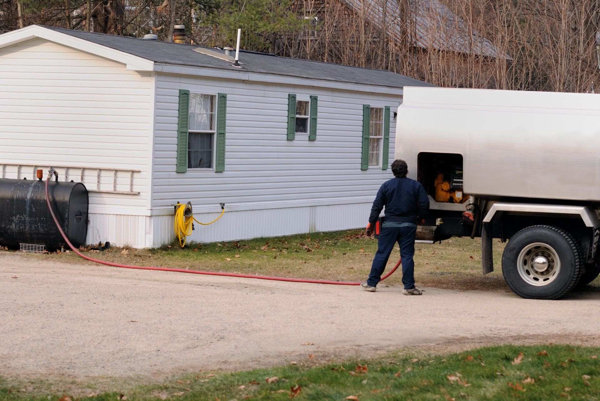 Man Delivering Fuel — Clark, NJ — Palumbo Fuel T/A L&B Heating Oil