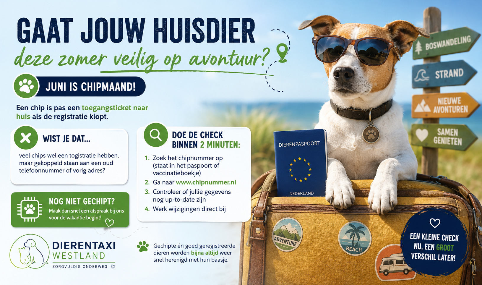 Dierentaxi Westland helpt graag