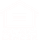 White logo of a house-shaped box with text underneath.