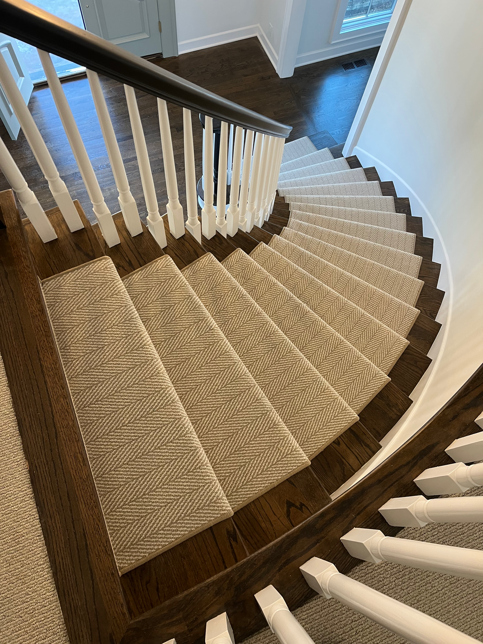 custom stair runner project franklin tn