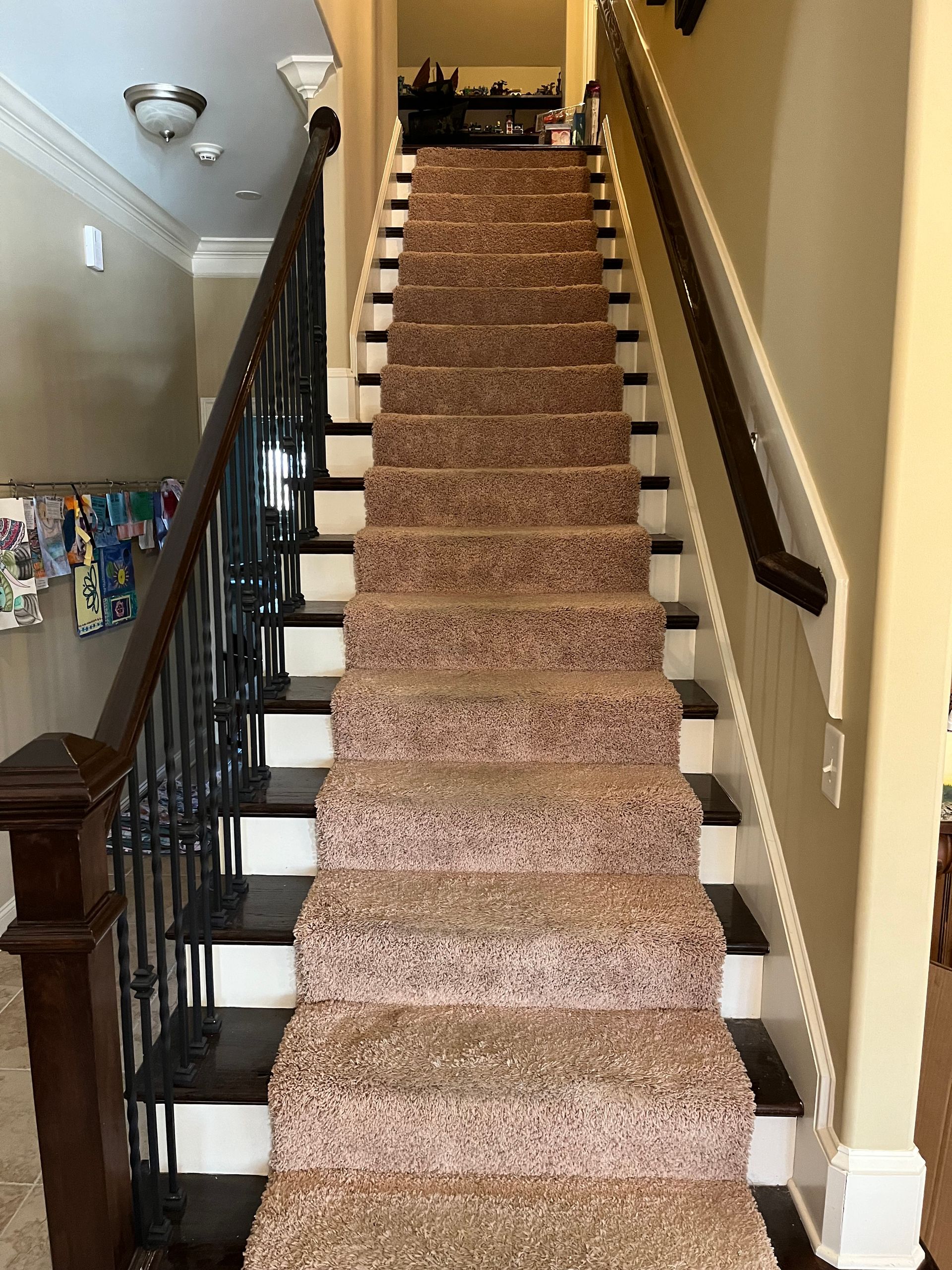 custom stair runner installation middle tn