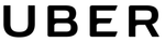 Uber logo in black.
