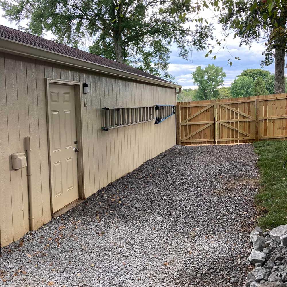 Clean Backyard — Nashville, TN — Middle Tennessee Drainage Company