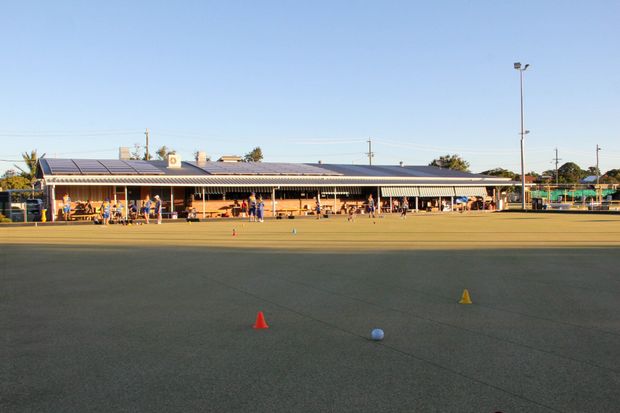 Burnett Bowls Members During Bowls Game Burnett Bowls Members During Bowls Game