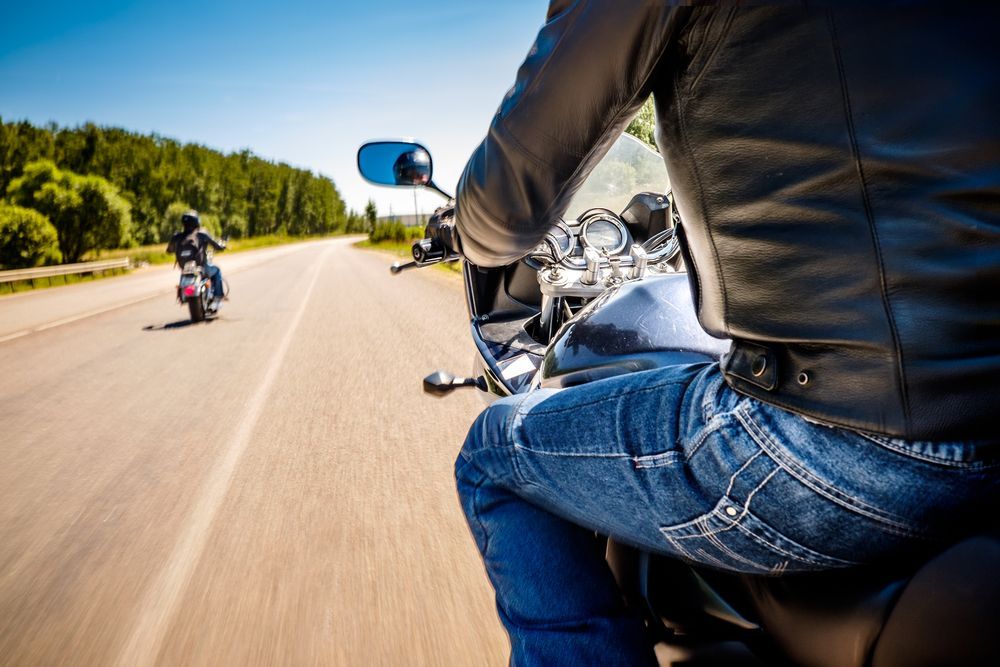 Man Riding A Motorcycle