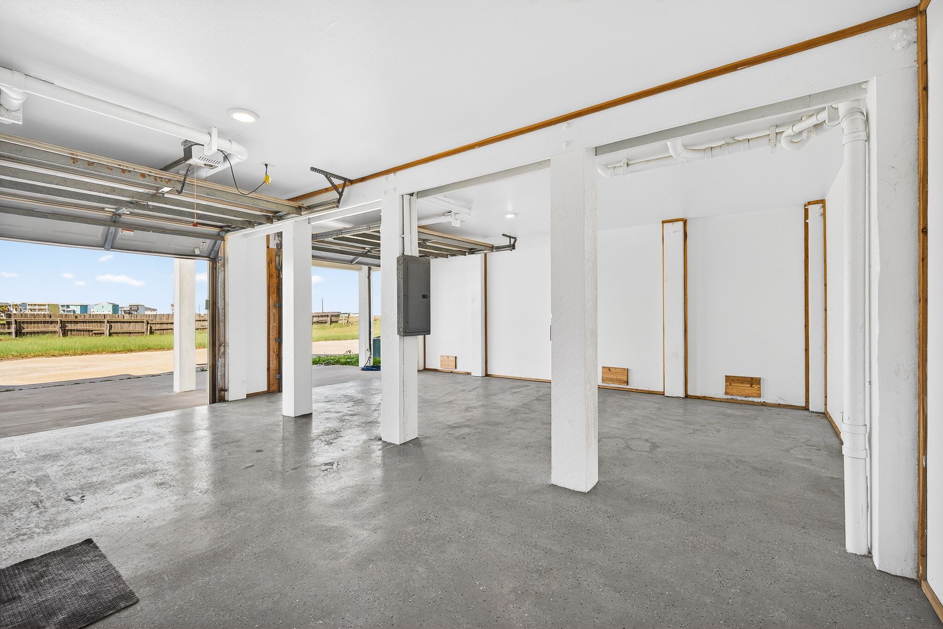 Private garage with space for parking and convenient beach-day arrivals