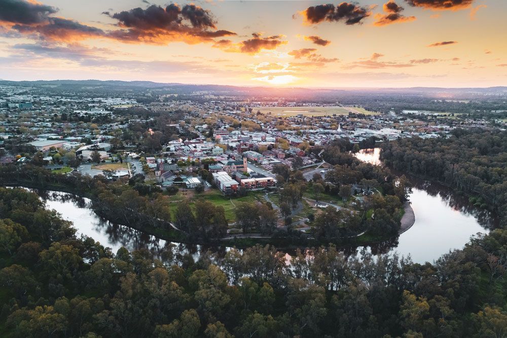Sunset Over the Murrumbidgee River — Ceely's Heavy Vehicle Driver Training & Assessments In Wagga Wagga, NSW 
