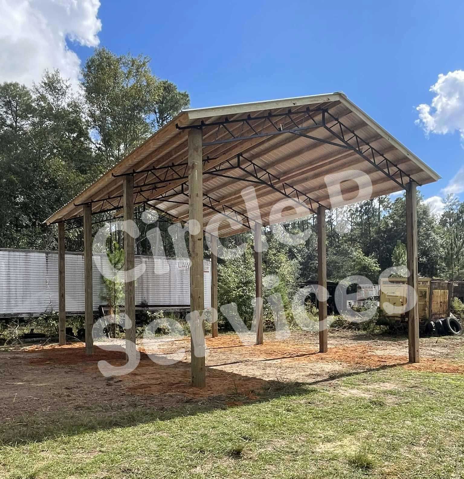 24ft pole barn 1