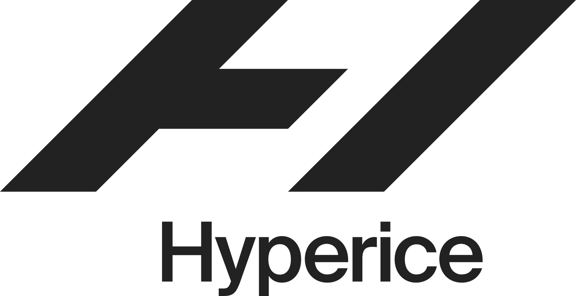 Hyperice logo with stylized black “H” icon above the word “Hyperice” on a white background
