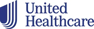 UnitedHealthcare logo in blue text with stylized blue shield icon