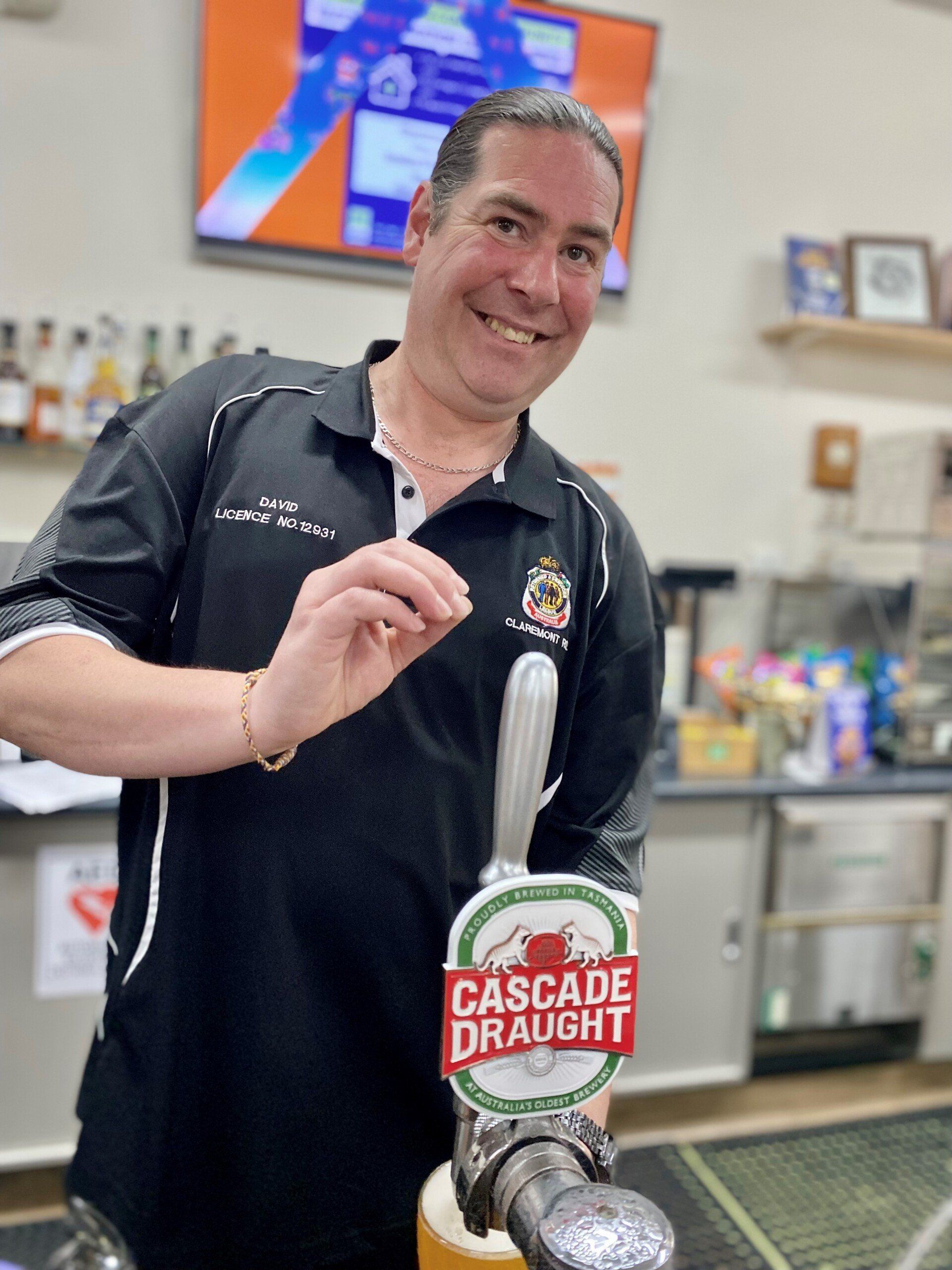David Behind the Bar - Claremont, TAS - Claremont RSL