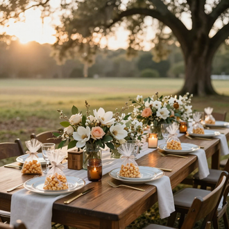Wedding reception table