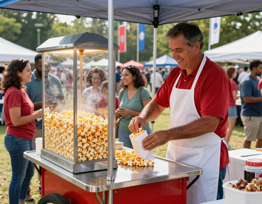 Kettle corn served at a community event