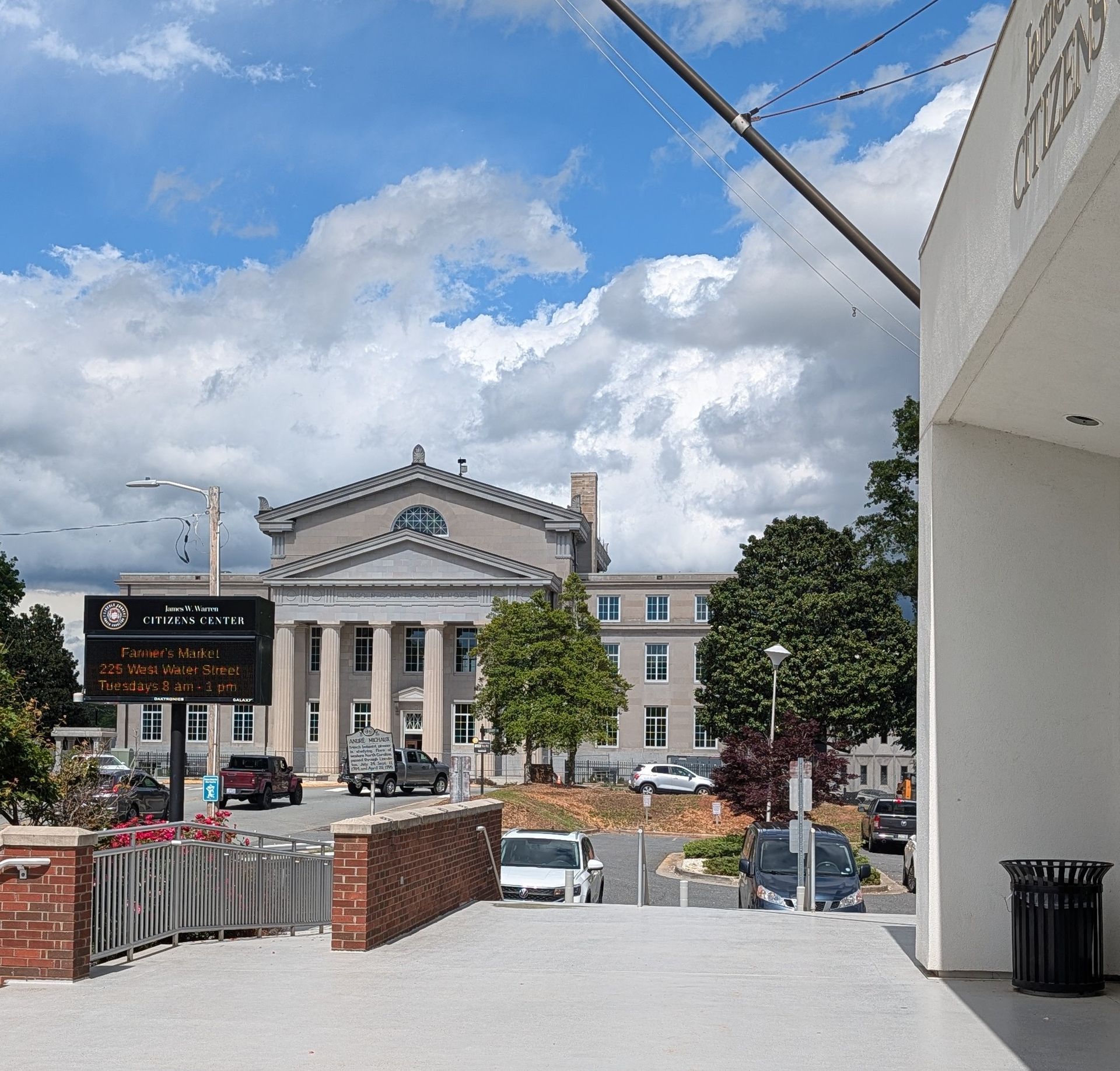 Downtown view of Lincolnton, NC cremation and green burial provider
