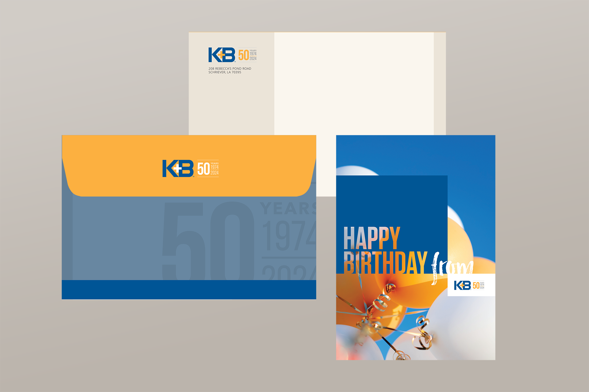 K&B 2024 50th anniversary birthday cards 