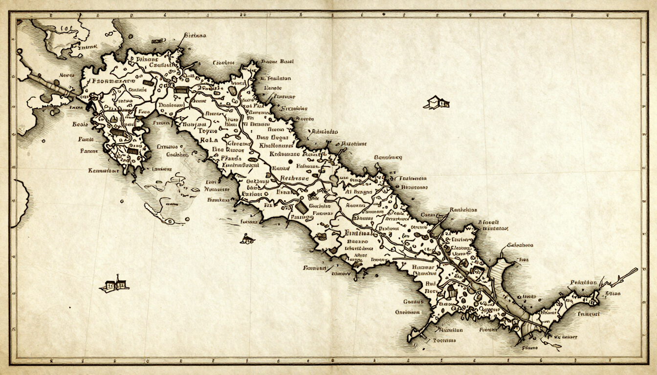 Book I map: Frisian and Kennemerland coast, early comital territory