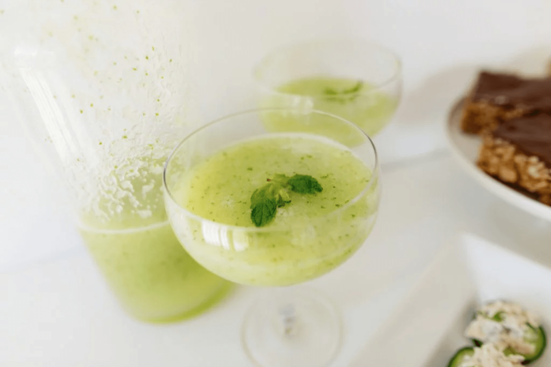 Melon Coolers in glasses