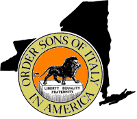 A logo for order sons of italy in america