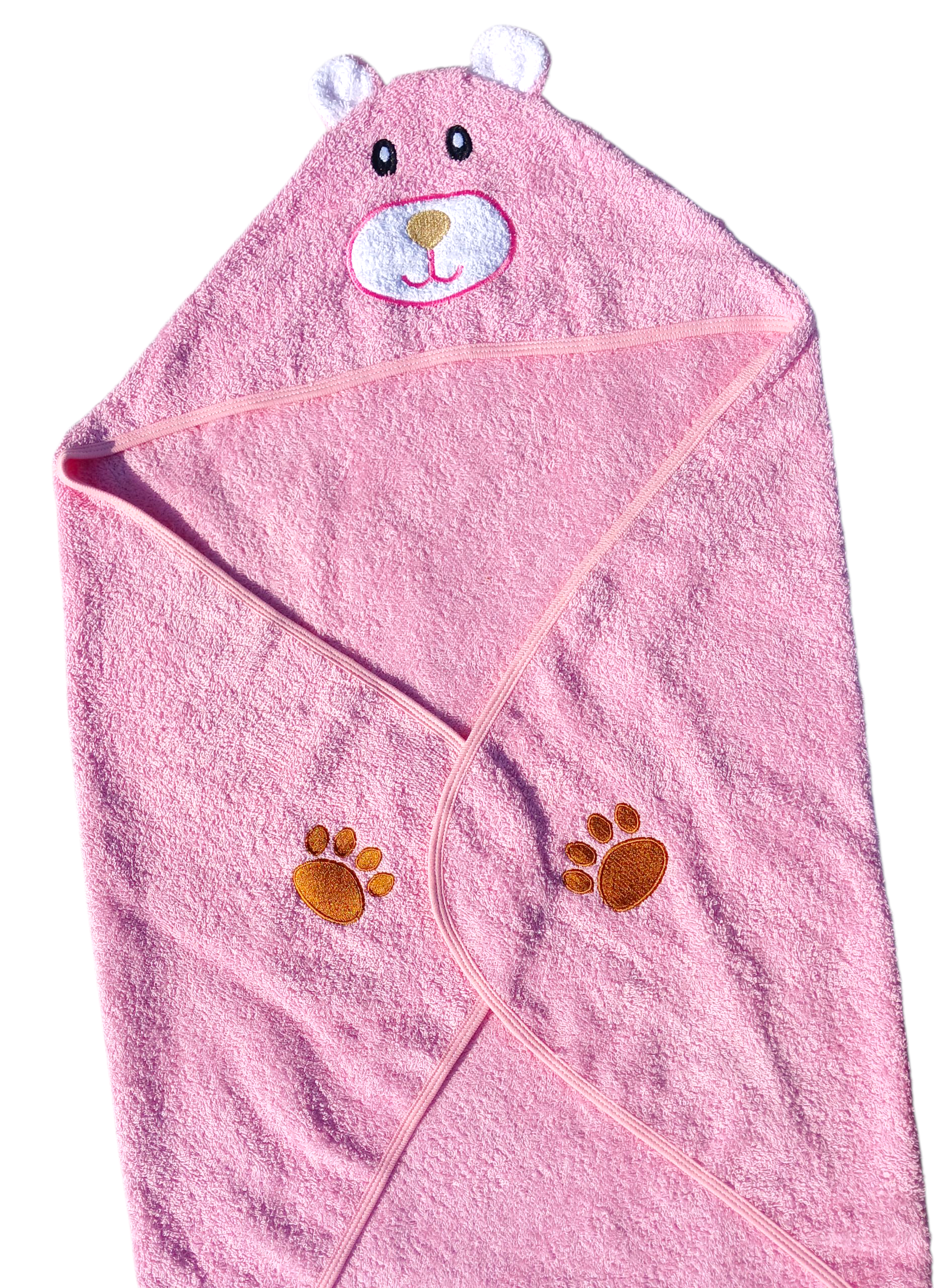 Toalla con capucha bordados Osito