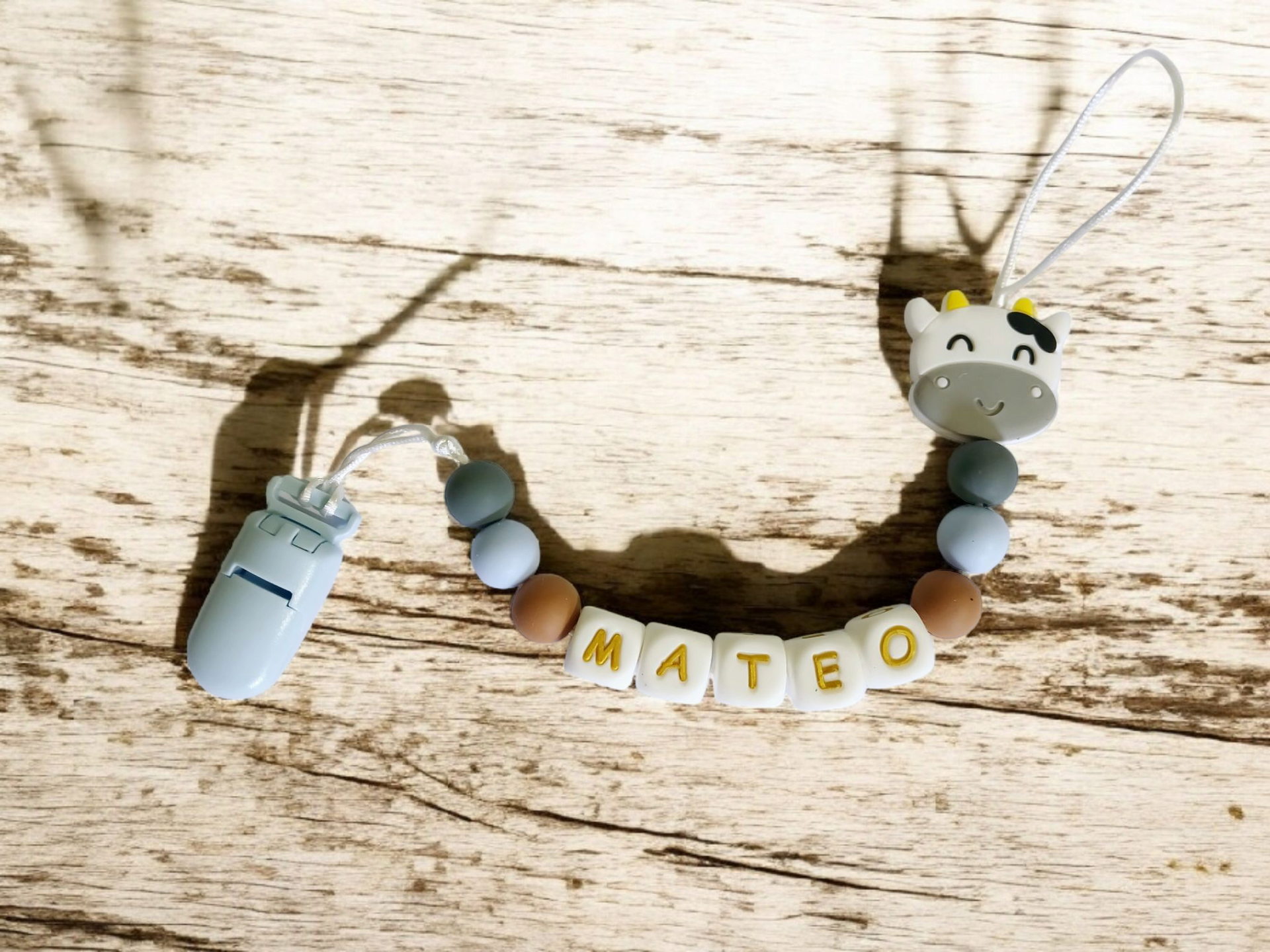 Porta chupete de silicona personalizada