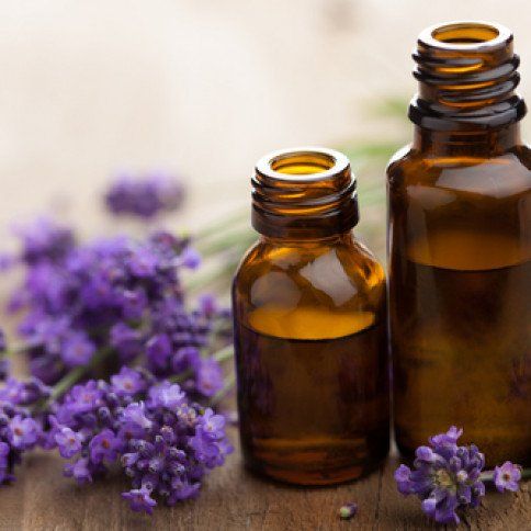 lavender essential oil bottles