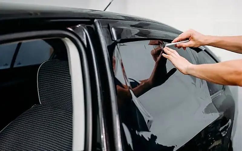 Car with ceramic window tint