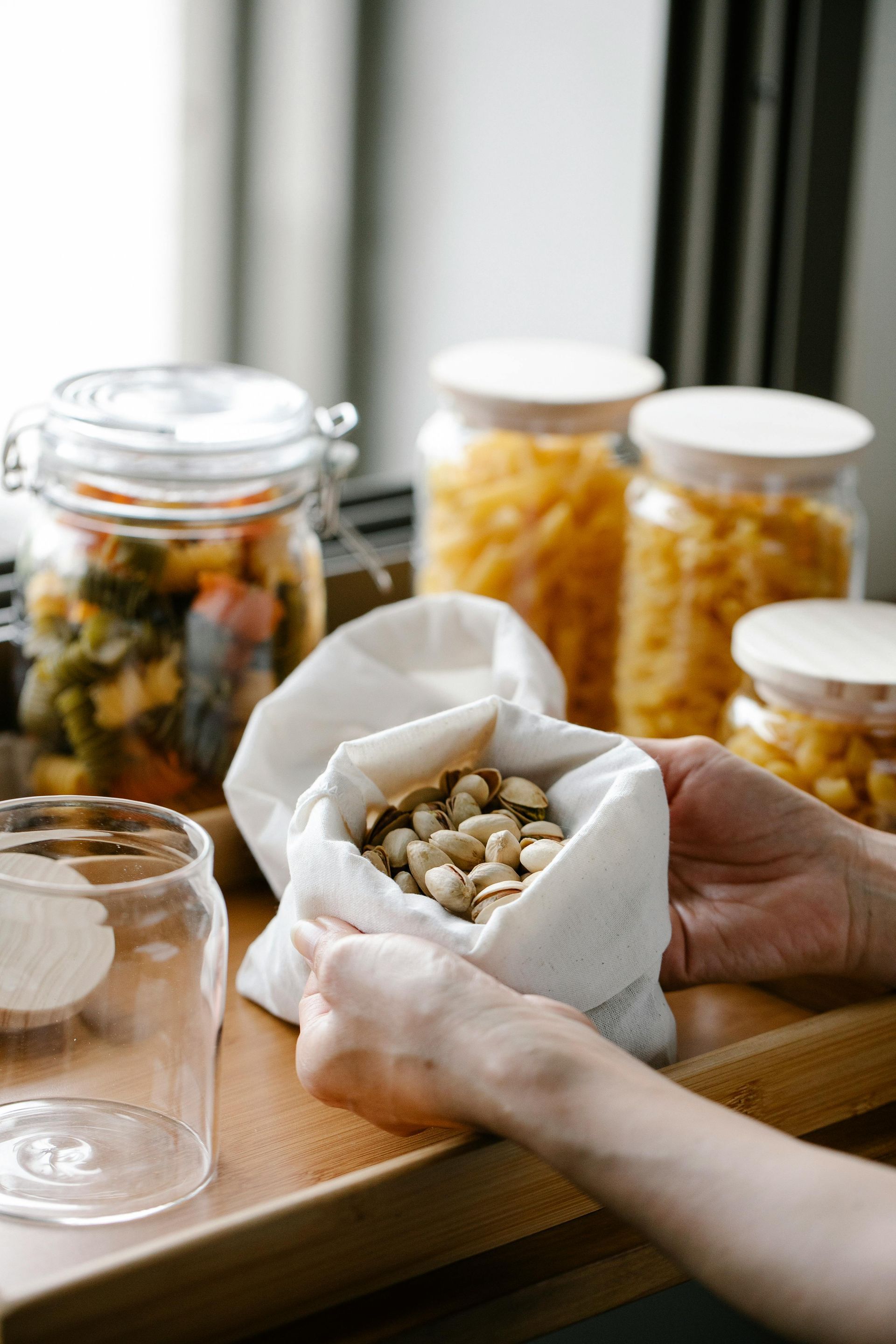 Kitchen and pantry organization with labeled containers Houston