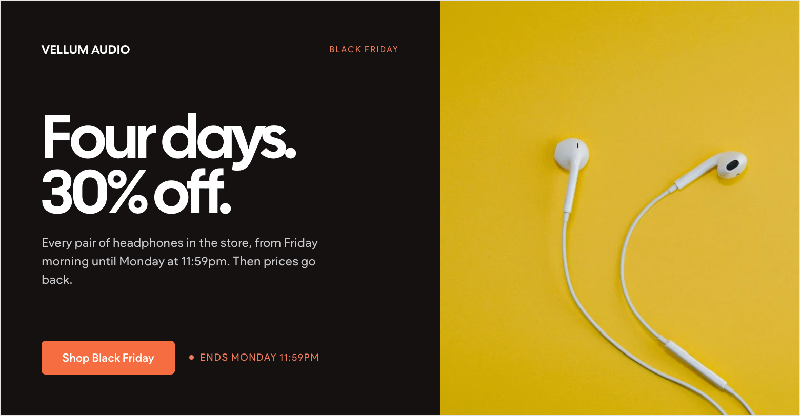 An example coupon that says 