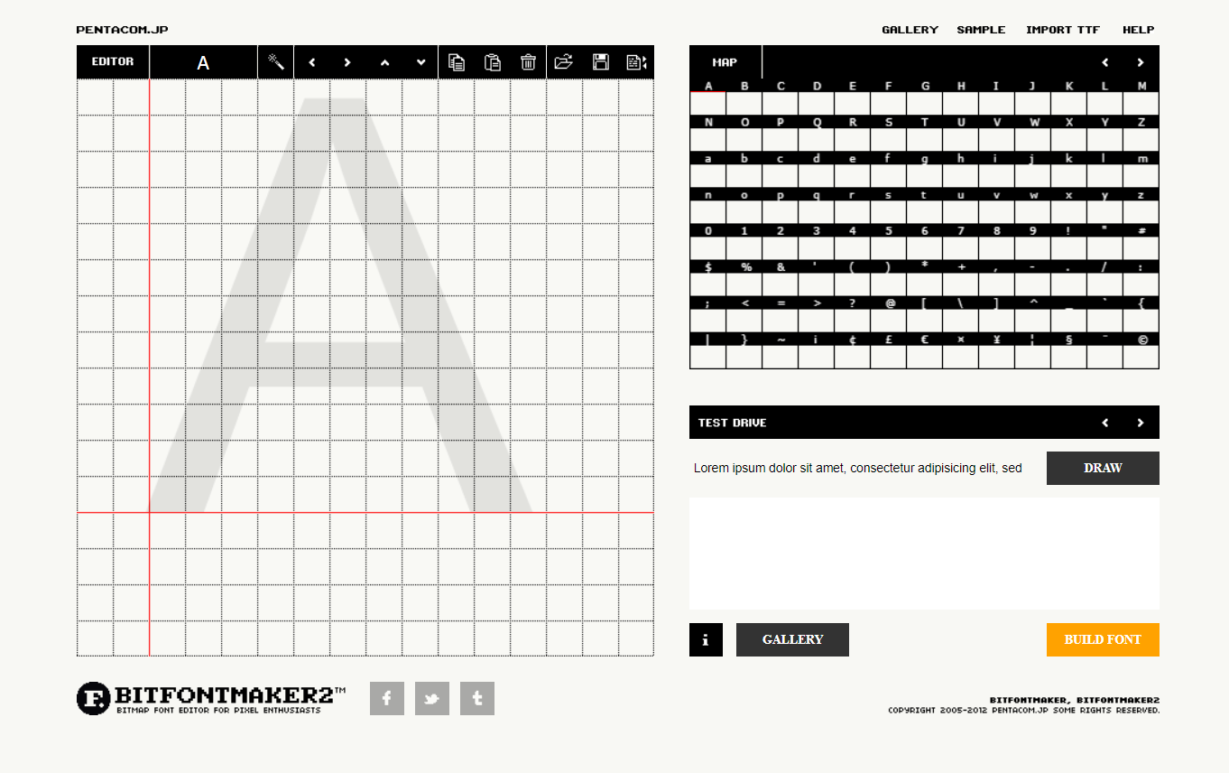 BitFontMaker font generator tool