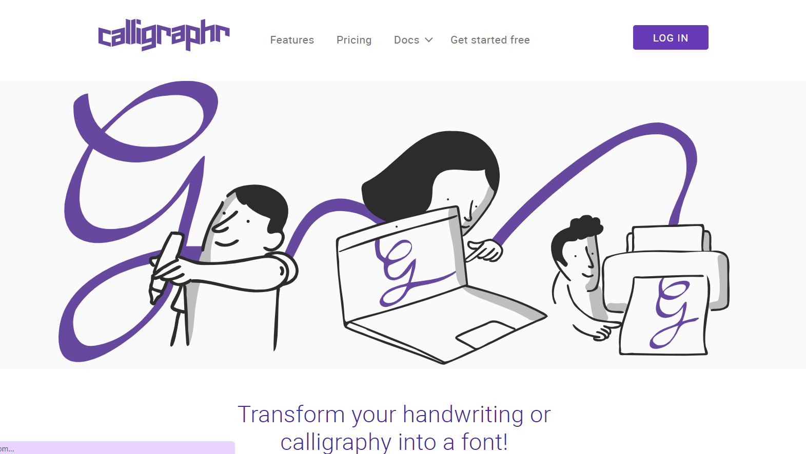 Calligraphr font generator tool