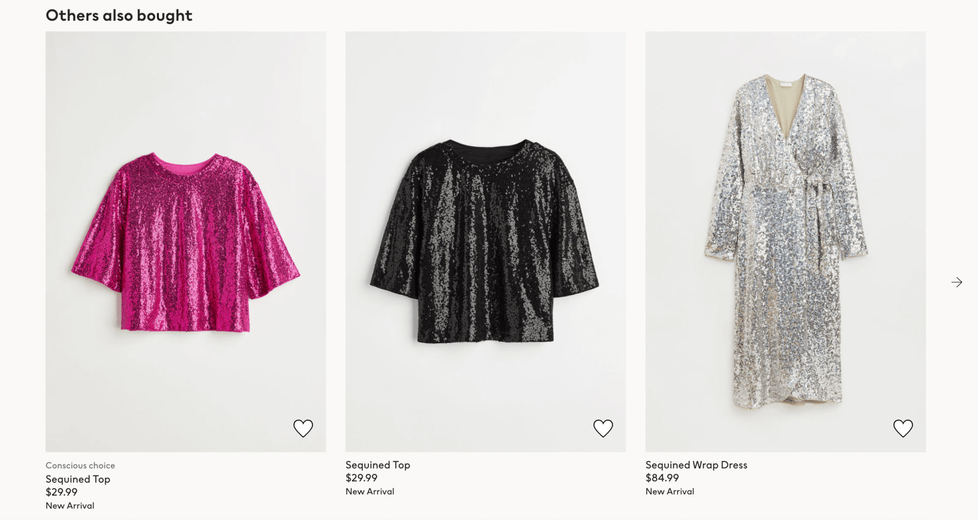 ecommerce ux similar product