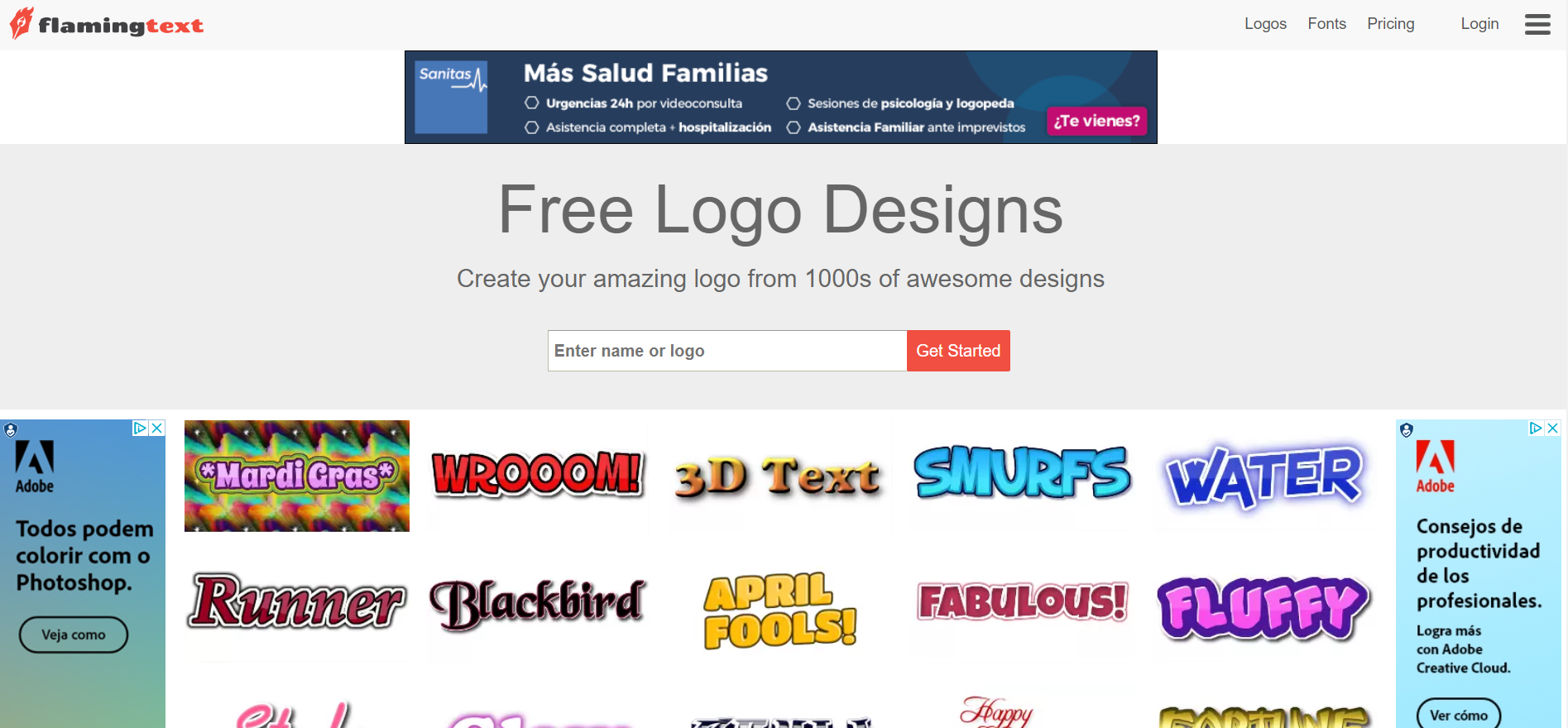 Flaming text font generator tool