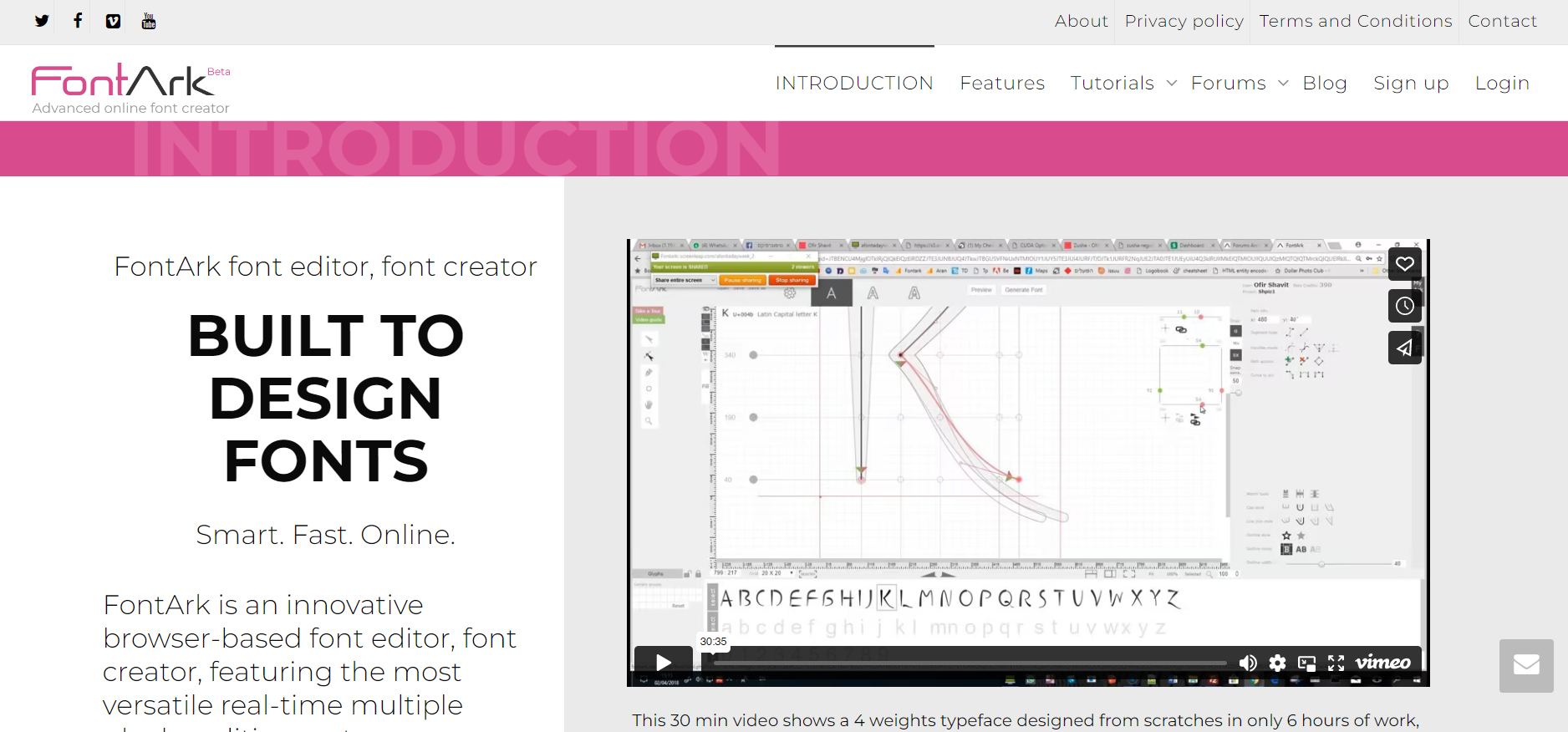 FontArk font generator tool
