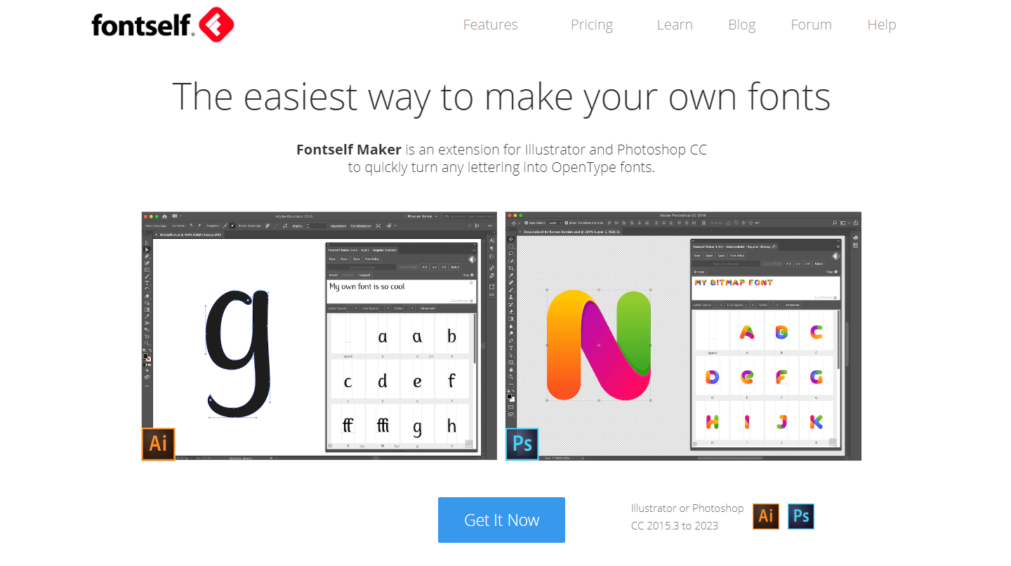 FontSelf font generator tool