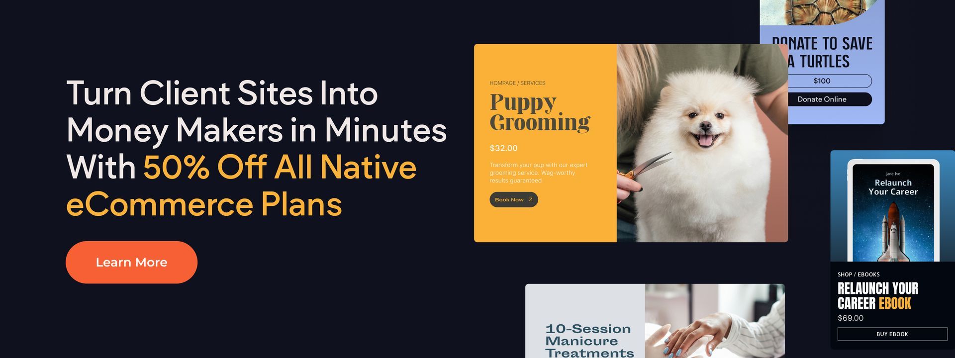 Learn more about transactional sites - Now 50% 0ff