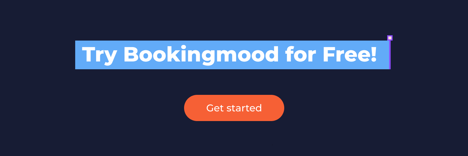 Bookingmood app on Duda App Store