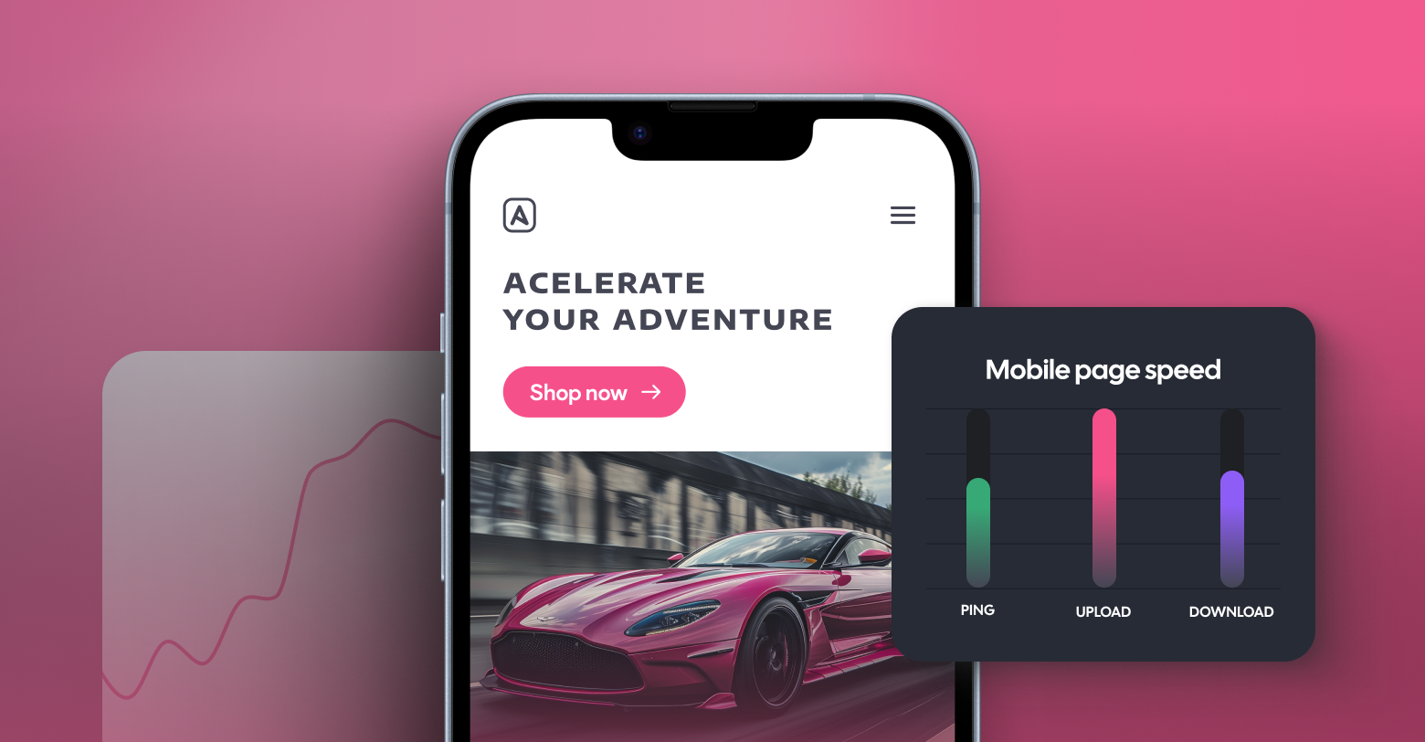 A cell phone with a picture of a car on the screen.