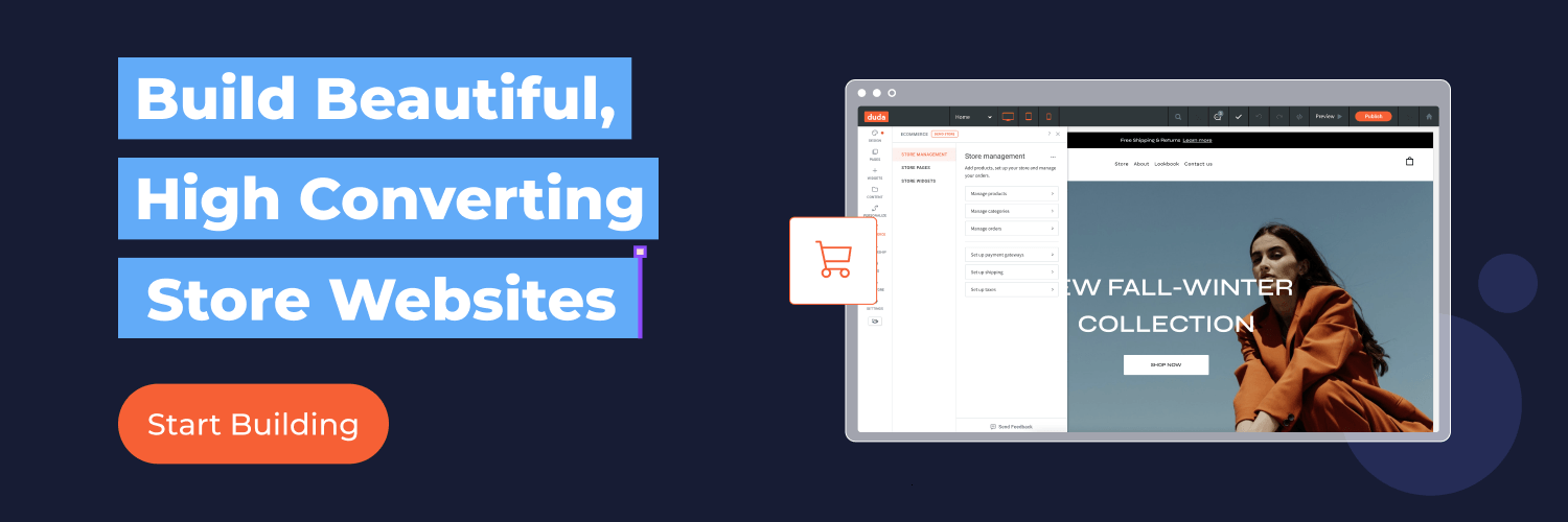 Build beautiful high converting store websites