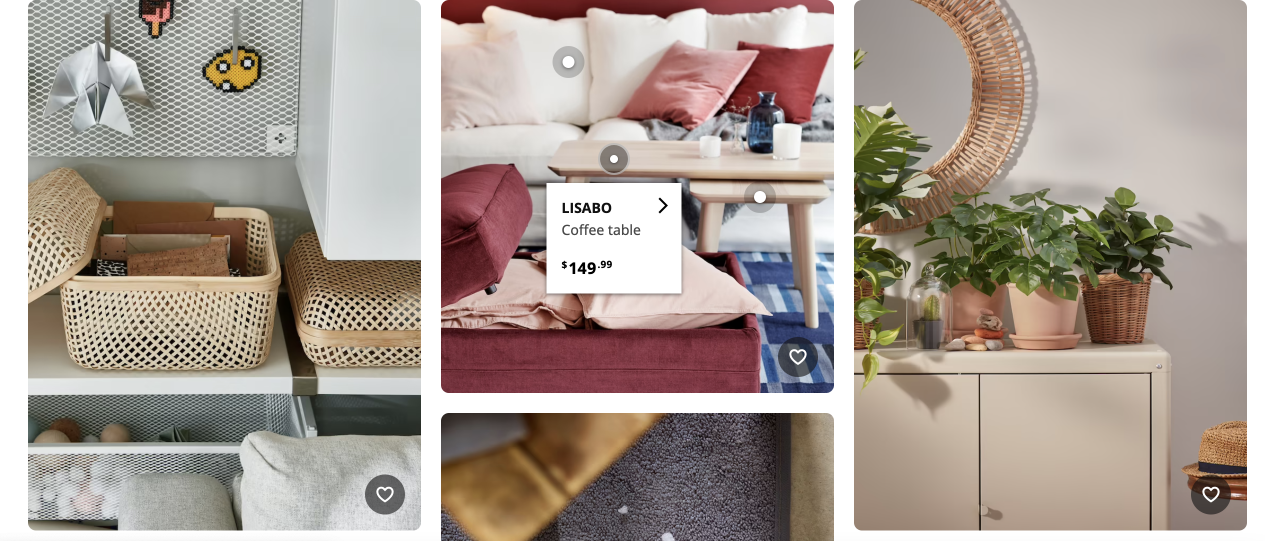 A screenshot of a catalog page