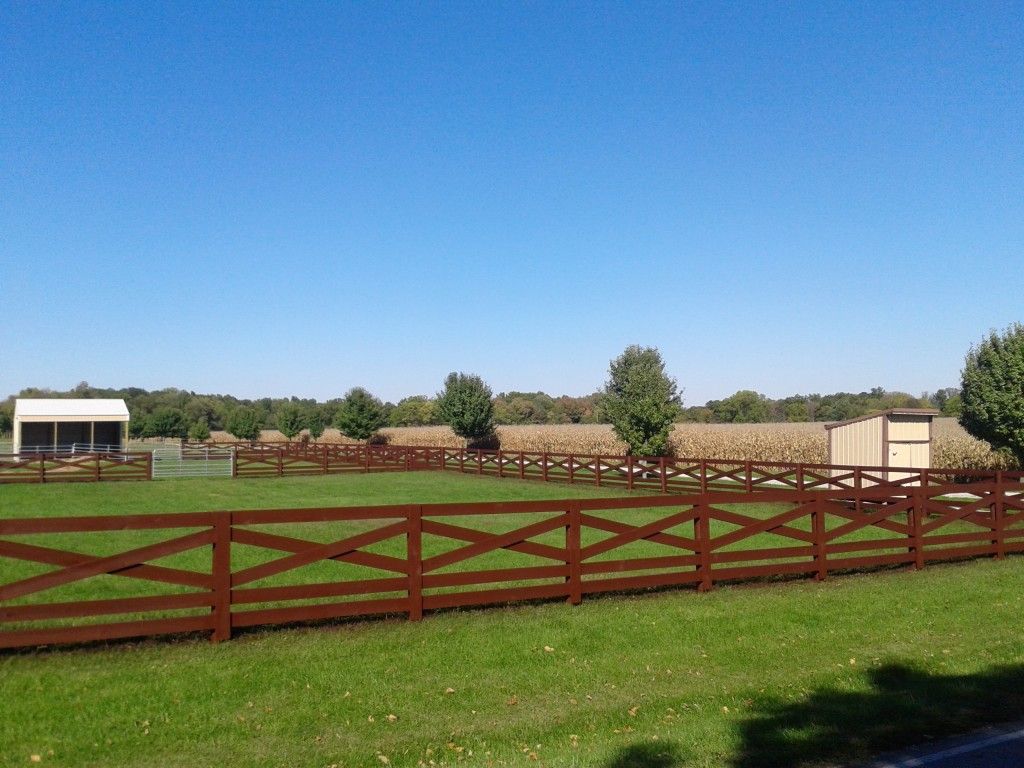 Spacious Field Surrounded By A Fence - Columbus, IN - Indiana Agricultural Fencing