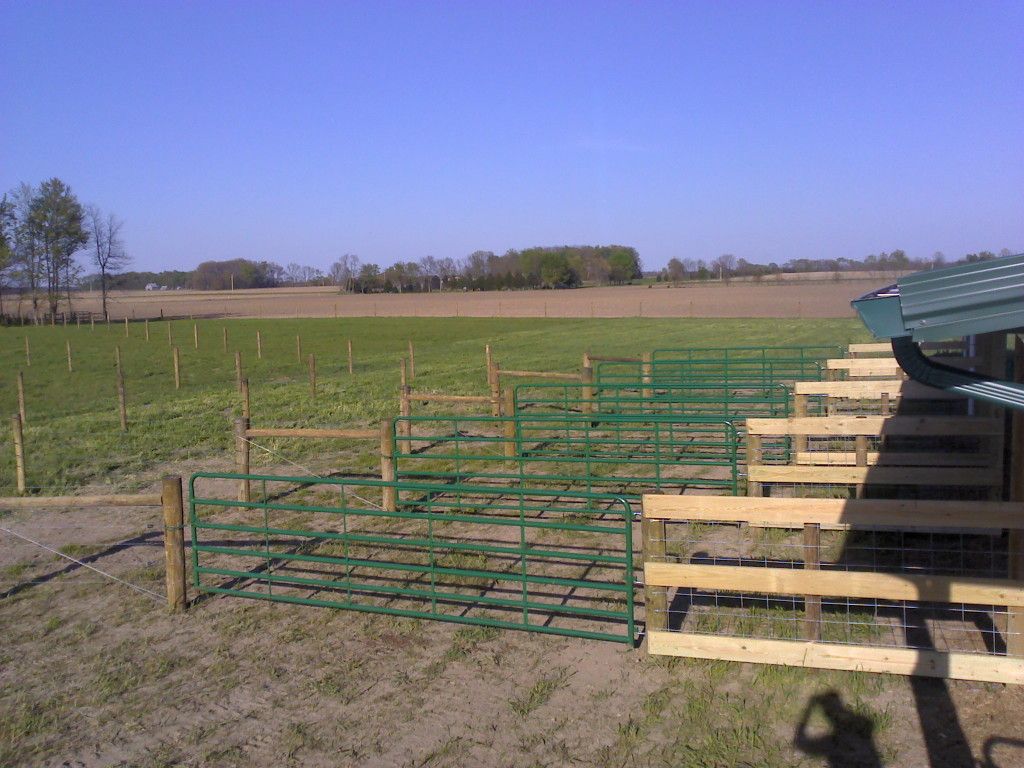 Picture Of A Tall Green Fence Providing Privacy And Security - Columbus, IN - Indiana Agricultural Fencing