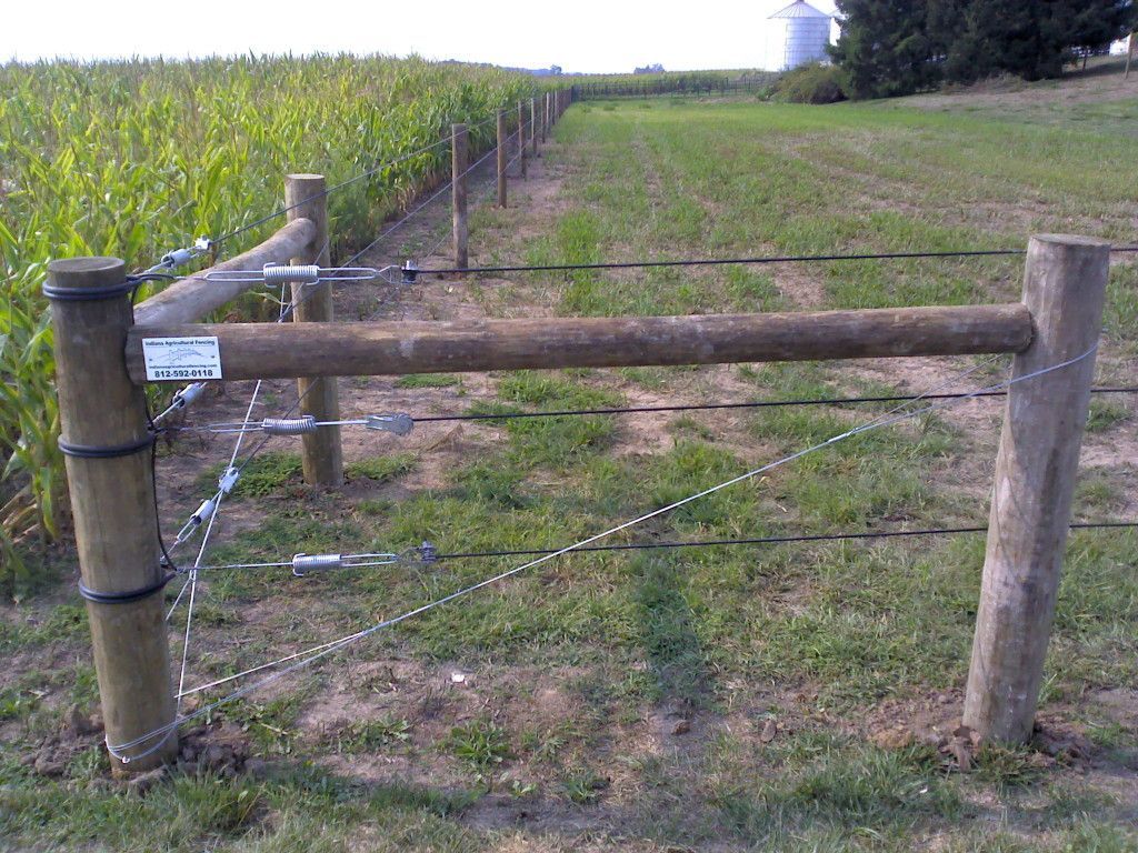 Fence With A Gate And A Gate Post - Columbus, IN - Indiana Agricultural Fencing