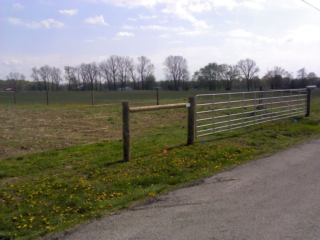 Fence With A Gate On The Side Of The Road - Columbus, IN - Indiana Agricultural Fencing