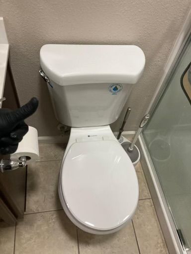 Round bowl toilet replacement