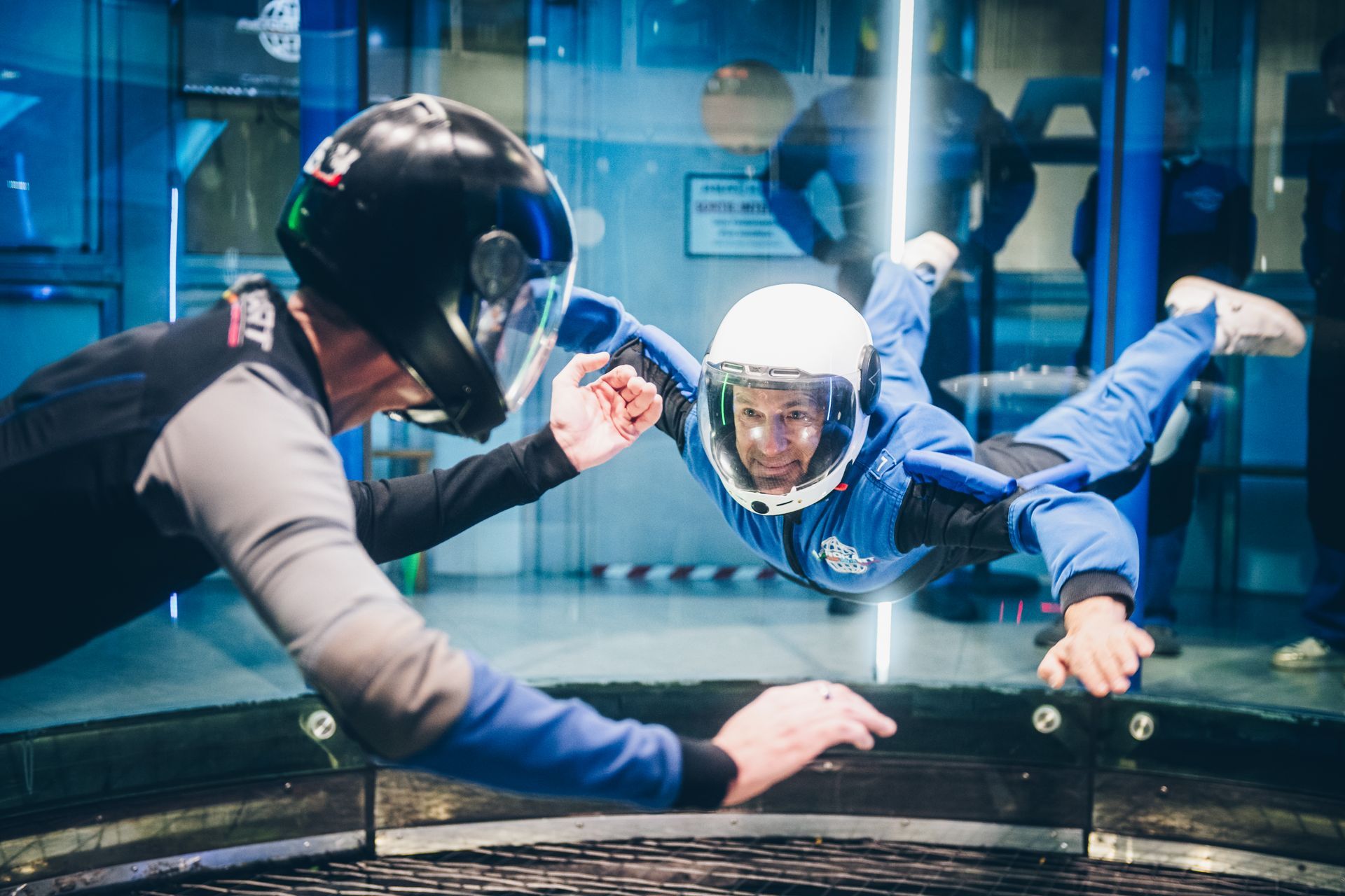 Vol en soufflerie de chute libre indoor chez Aerokart Argenteuil