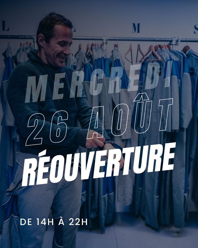 Mercredi 26 aout réouverture