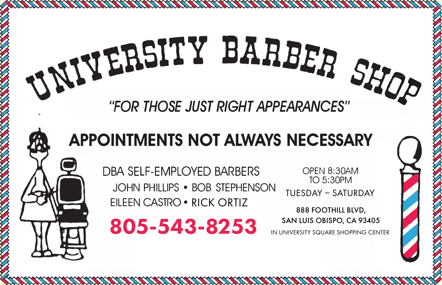 Barber Shop San Luis Obispo, CA