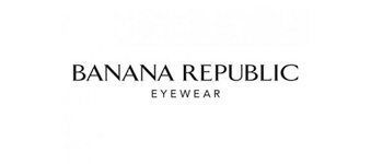 Banana Republic Eyewear logo, black text on white background.