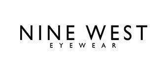 Nine West Eyewear logo, white background, black text.